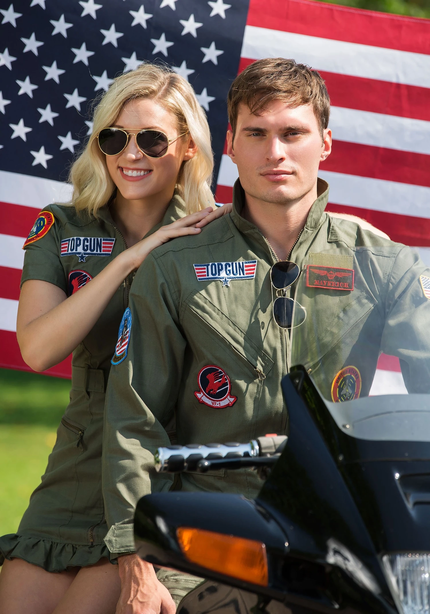 LEG AVENUE Men's Top Gun Flight Suit Costume 10 LEG AVENUE Men's Top Gun Flight Suit Costume - Image 8