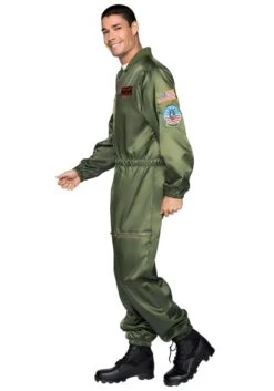 LEG AVENUE Top Gun Parachute Flight Suit Costume For Men -Leg Avenue top gun mens parachute flight suit costume alt 3