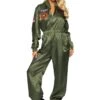 LEG AVENUE Top Gun Flight Suit Costume For Women 2 LEG AVENUE Top Gun Flight Suit Costume For Women -Leg Avenue top gun womens flight suit costume