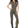 LEG AVENUE Top Gun Jumpsuit Costume For Women -Leg Avenue top gun womens jumpsuit