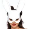 LEG AVENUE White Bunny Mask -Leg Avenue white bunny mask