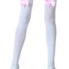 LEG AVENUE White Stockings With Pink Bows