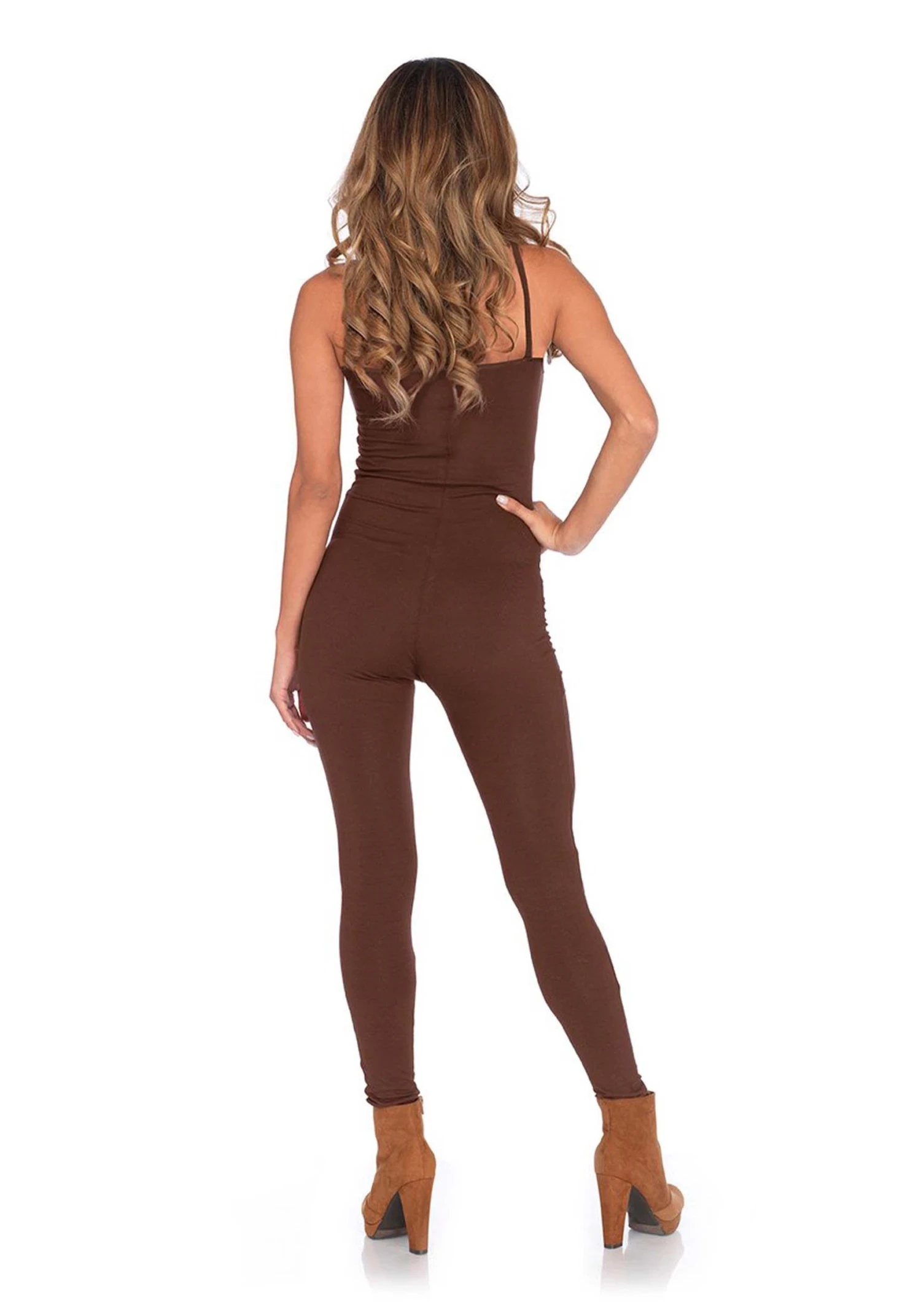 LEG AVENUE Basic Brown Women's Unitard Costume 4 LEG AVENUE Basic Brown Women's Unitard Costume - Image 2
