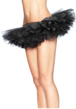 LEG AVENUE Women's Stylish Black Organza Tutu