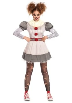 LEG AVENUE Creepy Clown Adult Costume