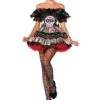 LEG AVENUE Women's Day Of The Dead Doll Costume Dress -Leg Avenue womens day of the dead doll costume dress