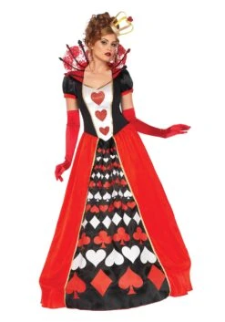 LEG AVENUE Women's Deluxe Queen Of Hearts Costume