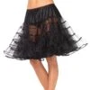 LEG AVENUE Women's Knee Length Black Petticoat 2 LEG AVENUE Women's Knee Length Black Petticoat -Leg Avenue womens knee length black petticoat