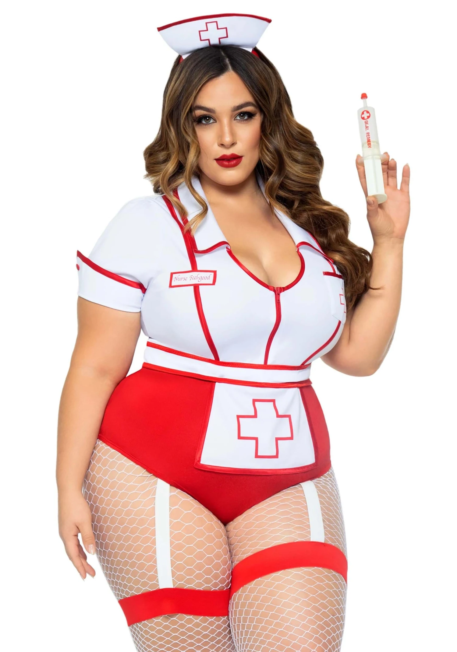 LEG AVENUE Plus Size Feelgood Nurse Costume For Women 6 LEG AVENUE Plus Size Feelgood Nurse Costume For Women - Image 4