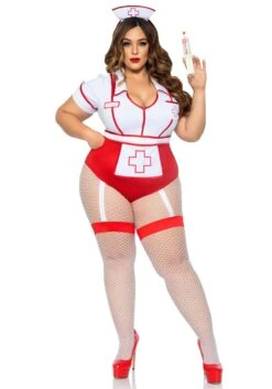 LEG AVENUE Plus Size Feelgood Nurse Costume For Women 12 LEG AVENUE Plus Size Feelgood Nurse Costume For Women -Leg Avenue womens nurse feelgood costume alt 4