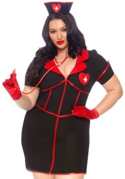LEG AVENUE Adult's Plus SizeBedside Babe Costume