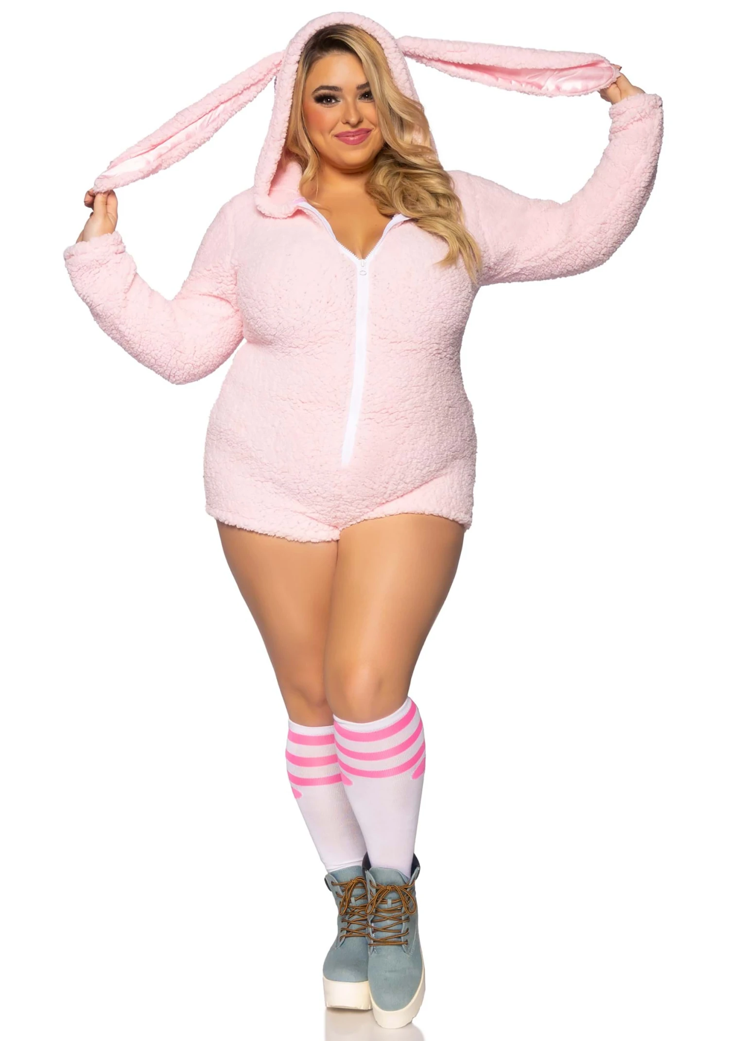 LEG AVENUE Women's Sexy Cuddle Bunny Plus Size Costume 3 LEG AVENUE Women's Sexy Cuddle Bunny Plus Size Costume
