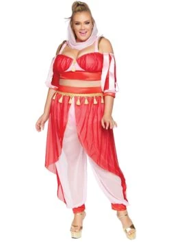 LEG AVENUE Adult's Plus Size Dreamy Genie Costume -Leg Avenue womens plus dreamy genie costume alt 3