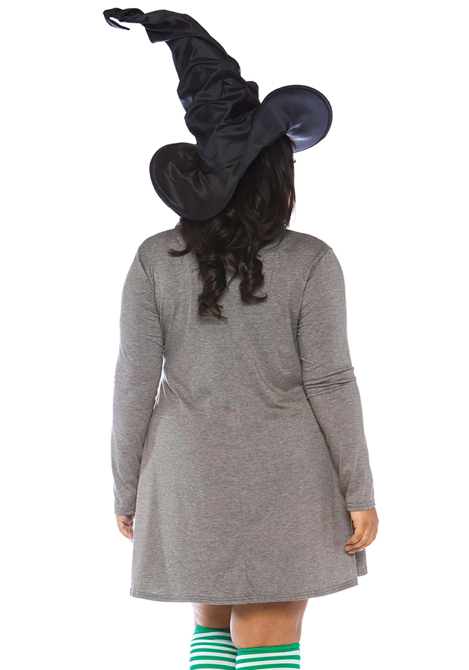 LEG AVENUE Women's Plus Size Basic Witch Jersey Dress Costume 4 LEG AVENUE Women's Plus Size Basic Witch Jersey Dress Costume - Image 2