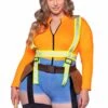 LEG AVENUE Plus Size Sexy Construction Worker Costume For Women -Leg Avenue womens plus size construction worker costume