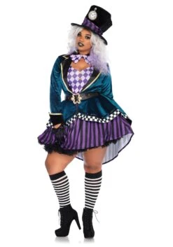 LEG AVENUE Plus Size Women's Delightful Mad Hatter Costume