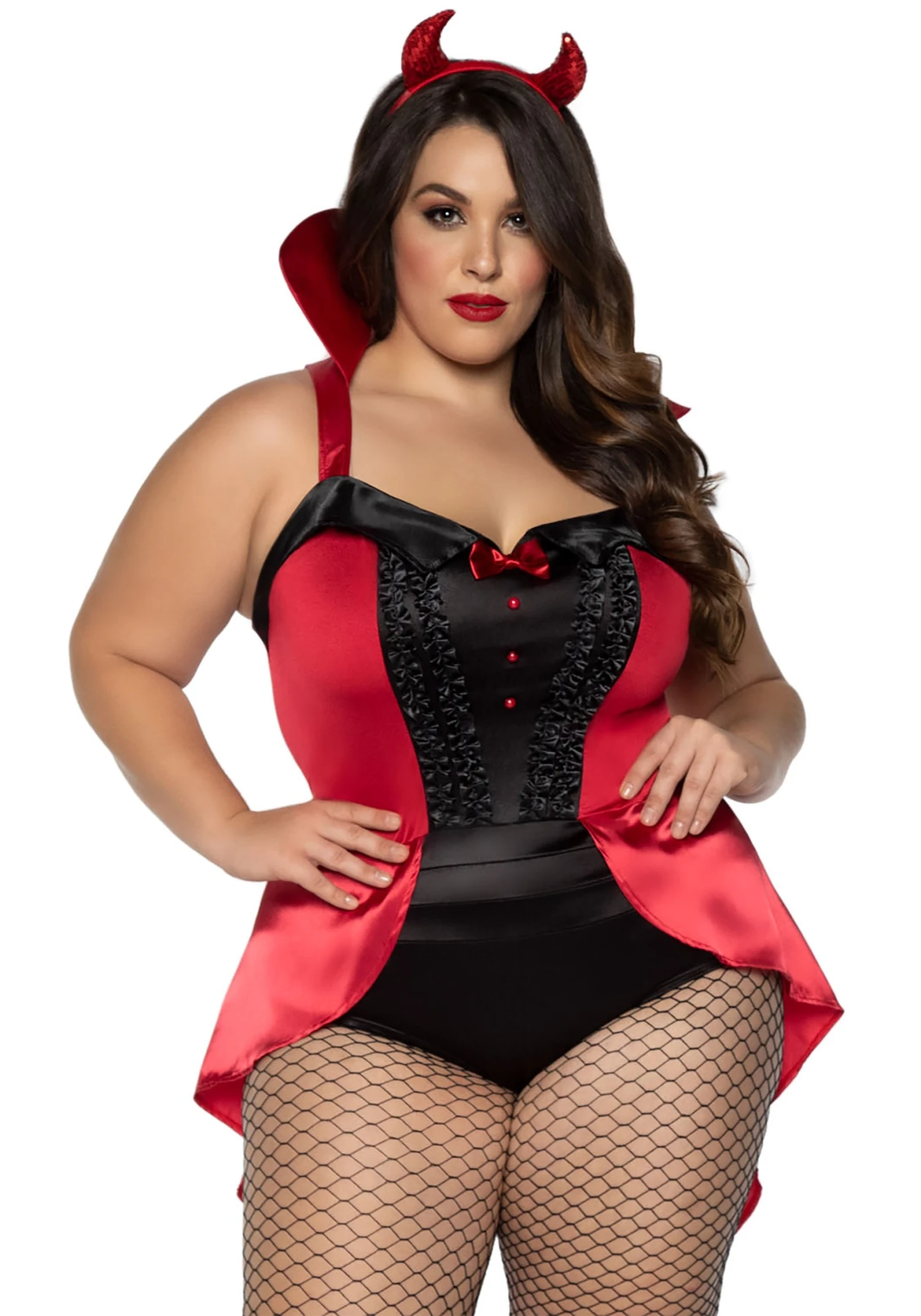LEG AVENUE Women's Plus Size Devilish Darling Costume 3 LEG AVENUE Women's Plus Size Devilish Darling Costume