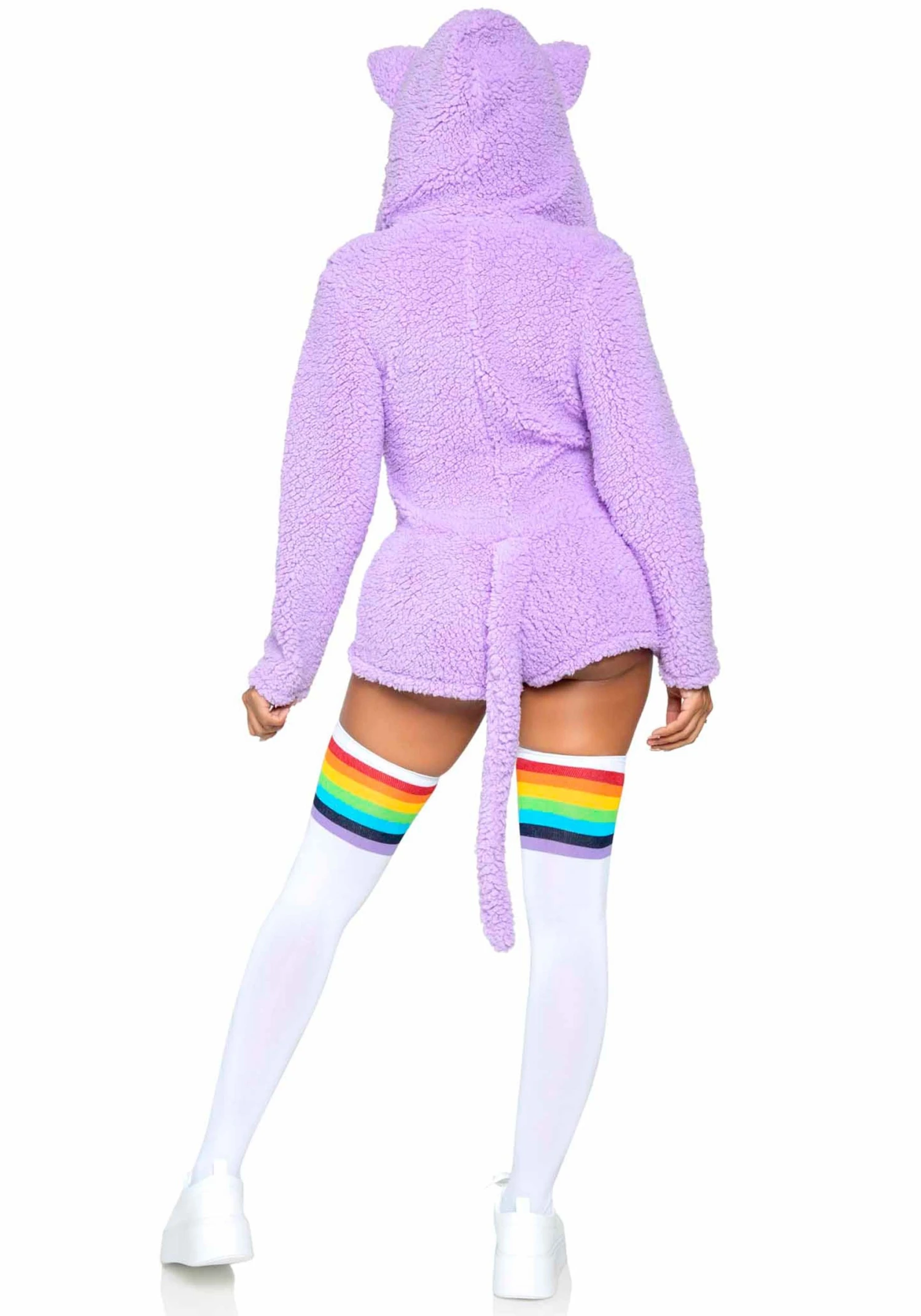 LEG AVENUE Purple Cuddle Cat Costume For Women 4 LEG AVENUE Purple Cuddle Cat Costume For Women - Image 2