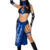 LEG AVENUE Sexy Blue Mortal Ninja Costume For Women -Leg Avenue womens sexy blue mortal ninja costume