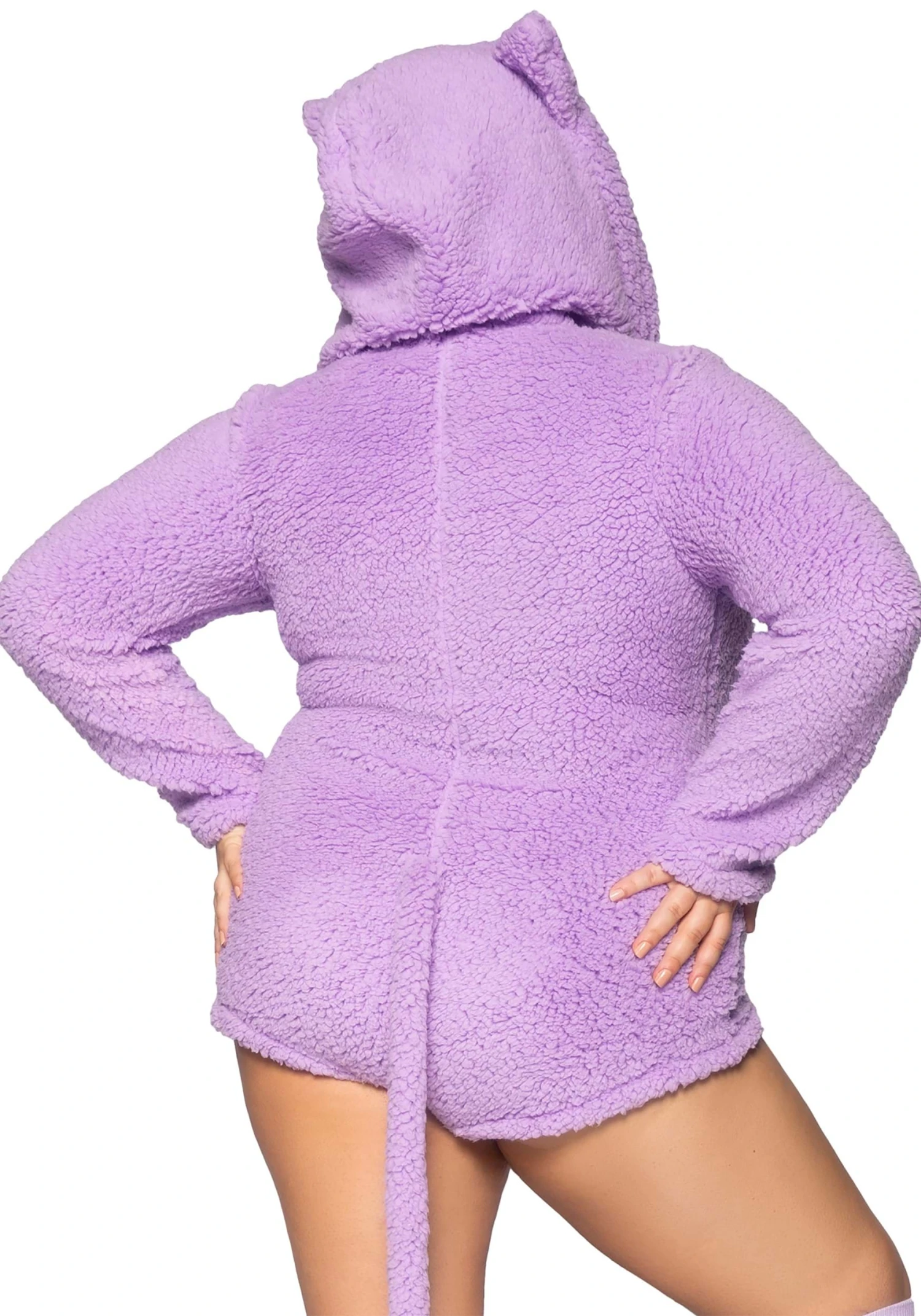 LEG AVENUE Sexy Plus Size Purple Cuddle Cat Costume For Women 4 LEG AVENUE Sexy Plus Size Purple Cuddle Cat Costume For Women - Image 2