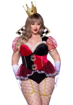 LEG AVENUE Sexy Plus Size Royal Queen Of Hearts Costume For Women