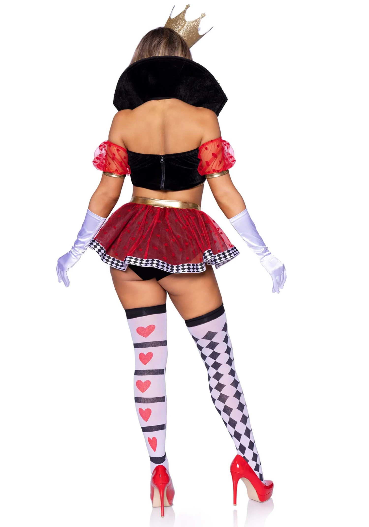 LEG AVENUE Sexy Royal Queen Of Hearts Costume For Women 4 LEG AVENUE Sexy Royal Queen Of Hearts Costume For Women - Image 2