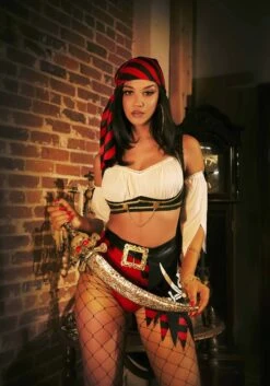 LEG AVENUE Sexy Wicked Pirate Wench Costume For Women -Leg Avenue womens sexy wicked pirate wench costume alt 3