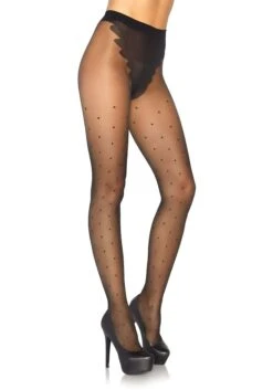 LEG AVENUE Sheer Polka Dot Women's Tights