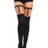LEG AVENUE Women's Studded Elastic Thigh High Garter Suspenders 2 LEG AVENUE Women's Studded Elastic Thigh High Garter Suspenders -Leg Avenue womens studded elastic thigh high garter suspenders