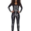 LEG AVENUE X-Ray Skeleton Catsuit Costume For Women 2 LEG AVENUE X-Ray Skeleton Catsuit Costume For Women -Leg Avenue womens x ray skeleton catsuit
