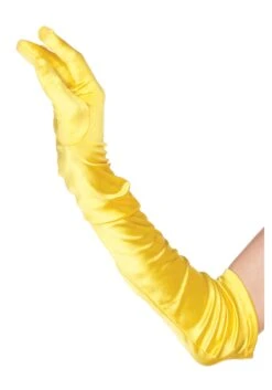 LEG AVENUE Yellow Gloves For Women