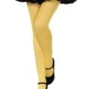 LEG AVENUE Yellow Nylon Opaque Tights For Women -Leg Avenue yellow nylon opaque tights
